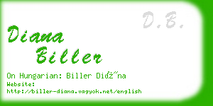 diana biller business card